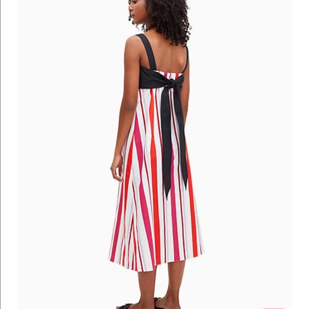 Kate Spade Gardenside Striped Midi Dress - Picture 2 of 2